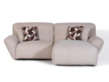 BELUGA - Sectional microfiber sofa with chaise longue by Mantellassi 1926 - view 2